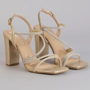 BRAND NEW TOP MODA ELEGANT RHINESTONE STRAPPY HEEL WOMEN SANDAL
